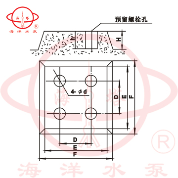 LG立式便拆高層建筑給水清水多級泵附件及安裝尺寸